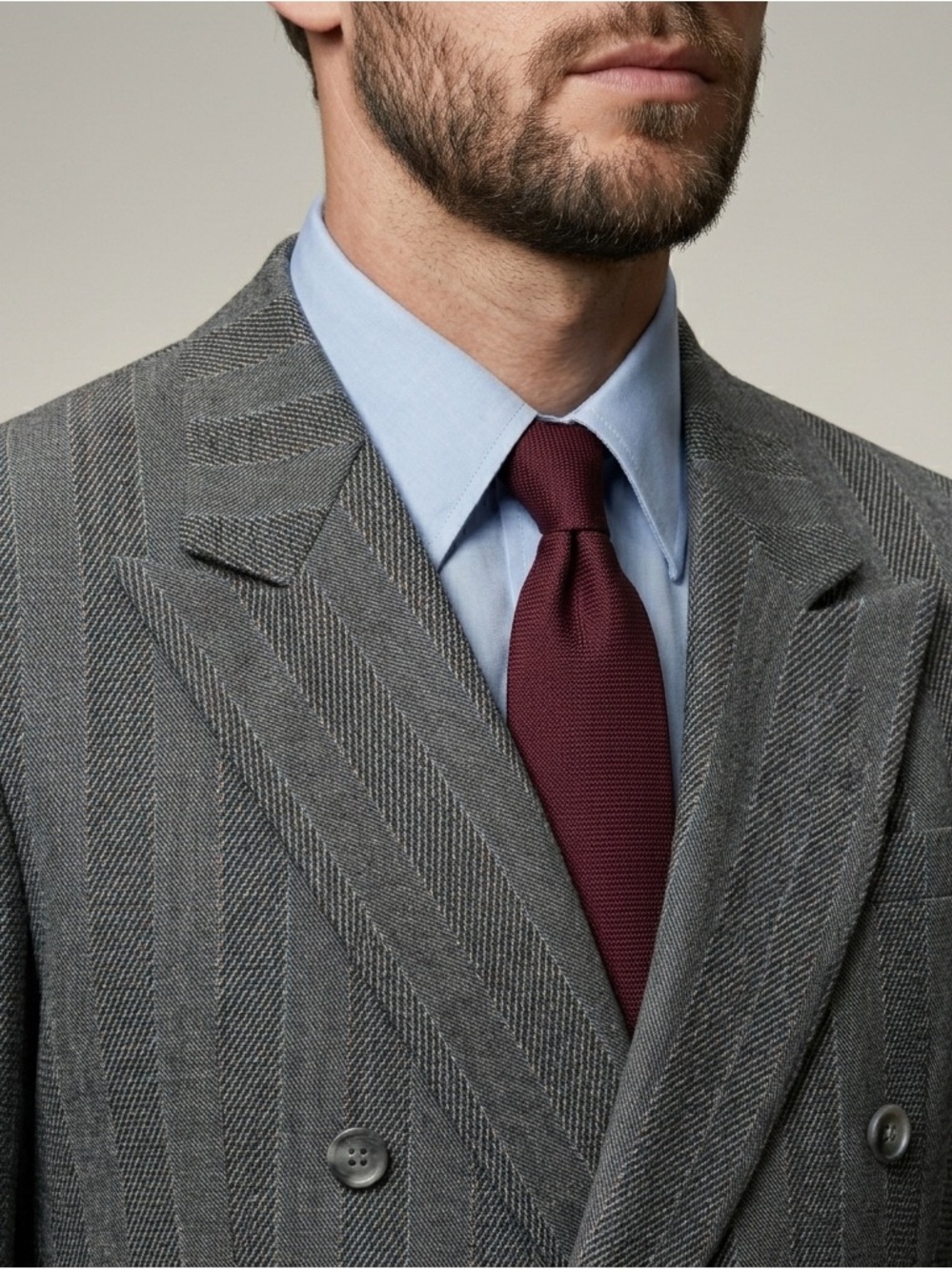 VINTAGE 1980’s Double Breasted “Le Tigré” Suit | 42